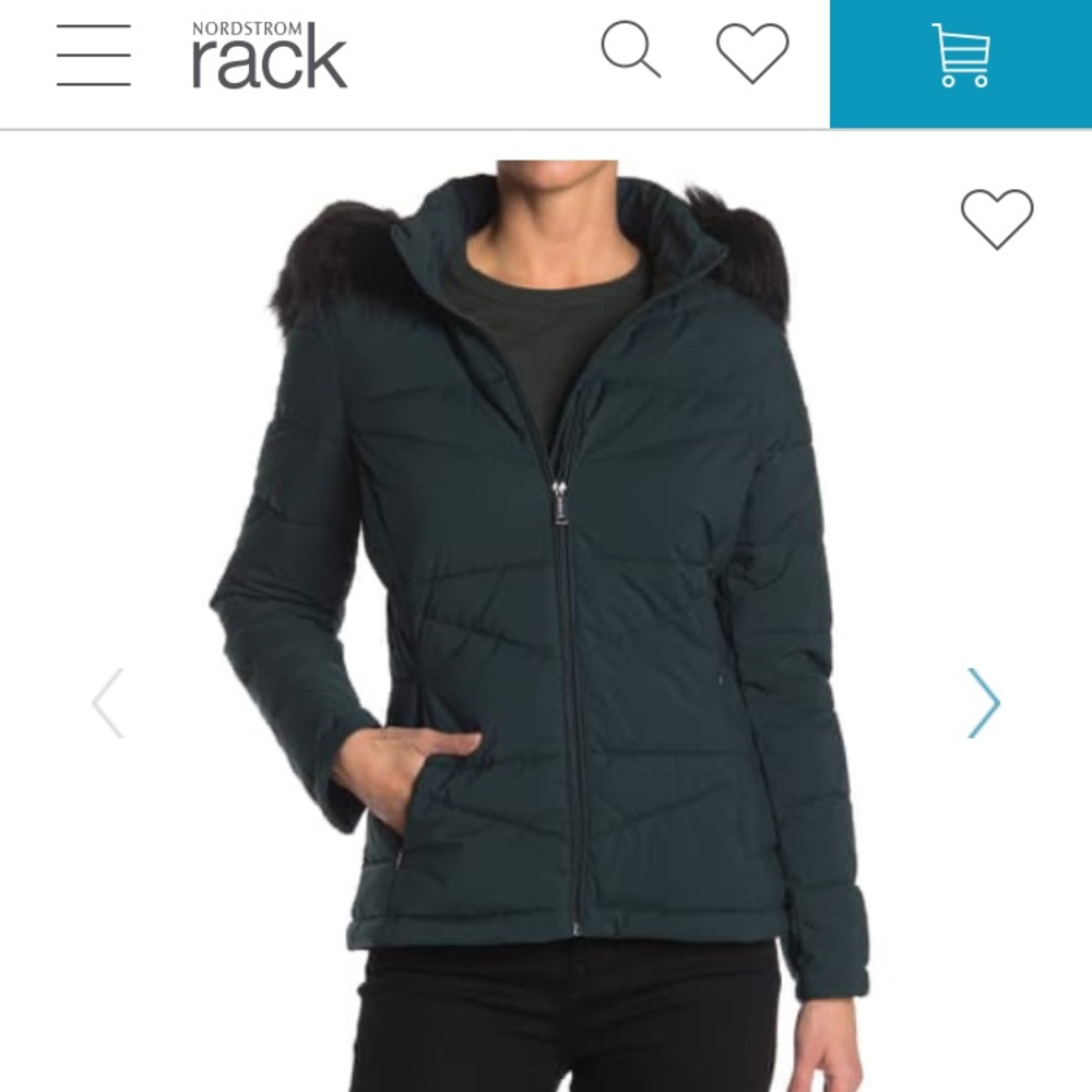 Calvin Klein Green Hooded Jacket